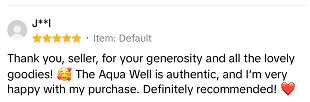 AquaWel TikTok Shop customer review 4